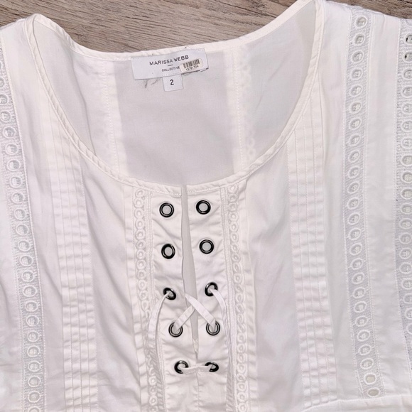 Marissa Webb • Eyelet Pintuck Minidress - Picture 13 of 15